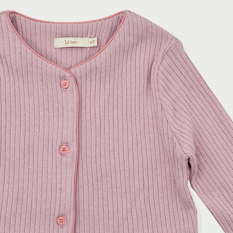 Le Bev - Korean Children Fashion - #stylishchildhood - Len Rib Cardigan - 4