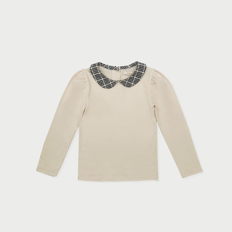 Le Bev - Korean Children Fashion - #kidsstore - Check Collar Tee