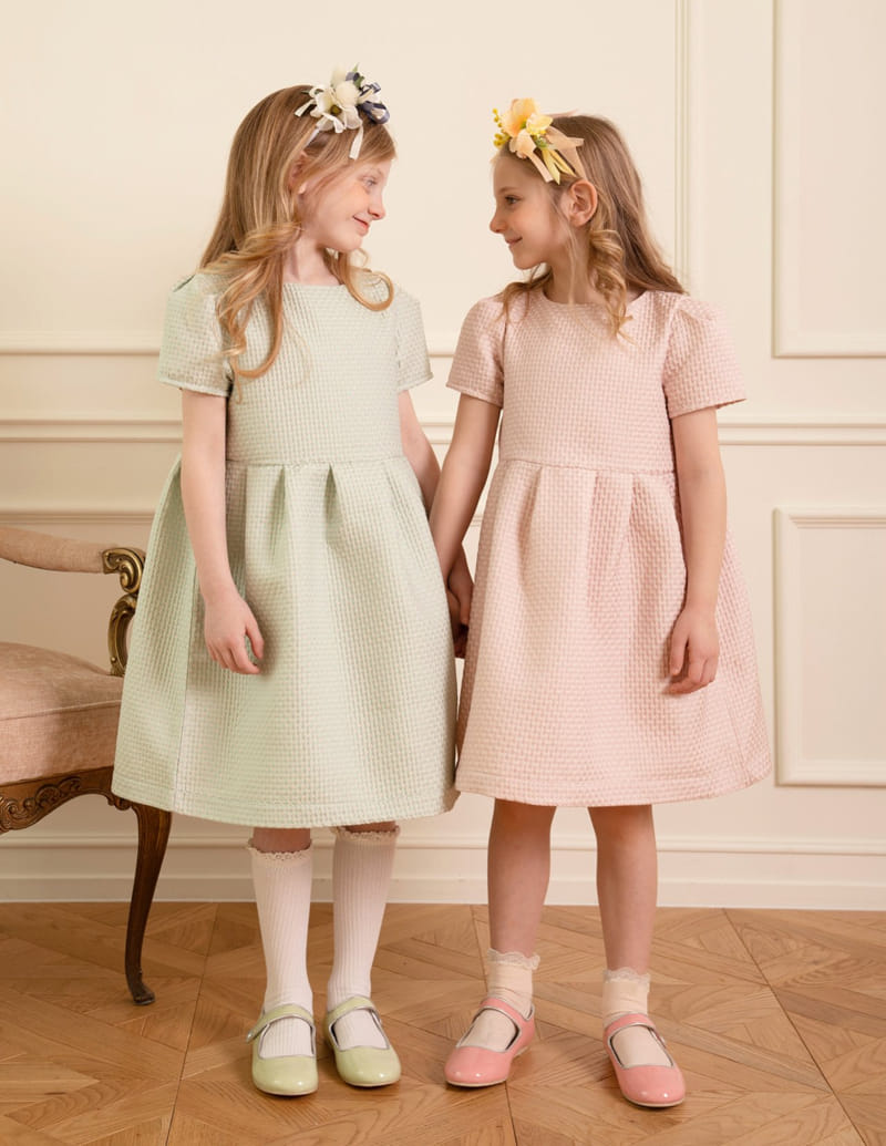 Le Bev - Korean Children Fashion - #kidzfashiontrend - Dot Jacquard One-Piece - 11