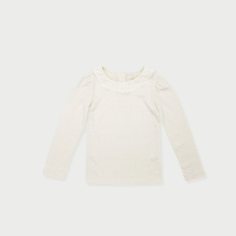 Le Bev - Korean Children Fashion - #kidzfashiontrend - Bella Lace Frill Tee