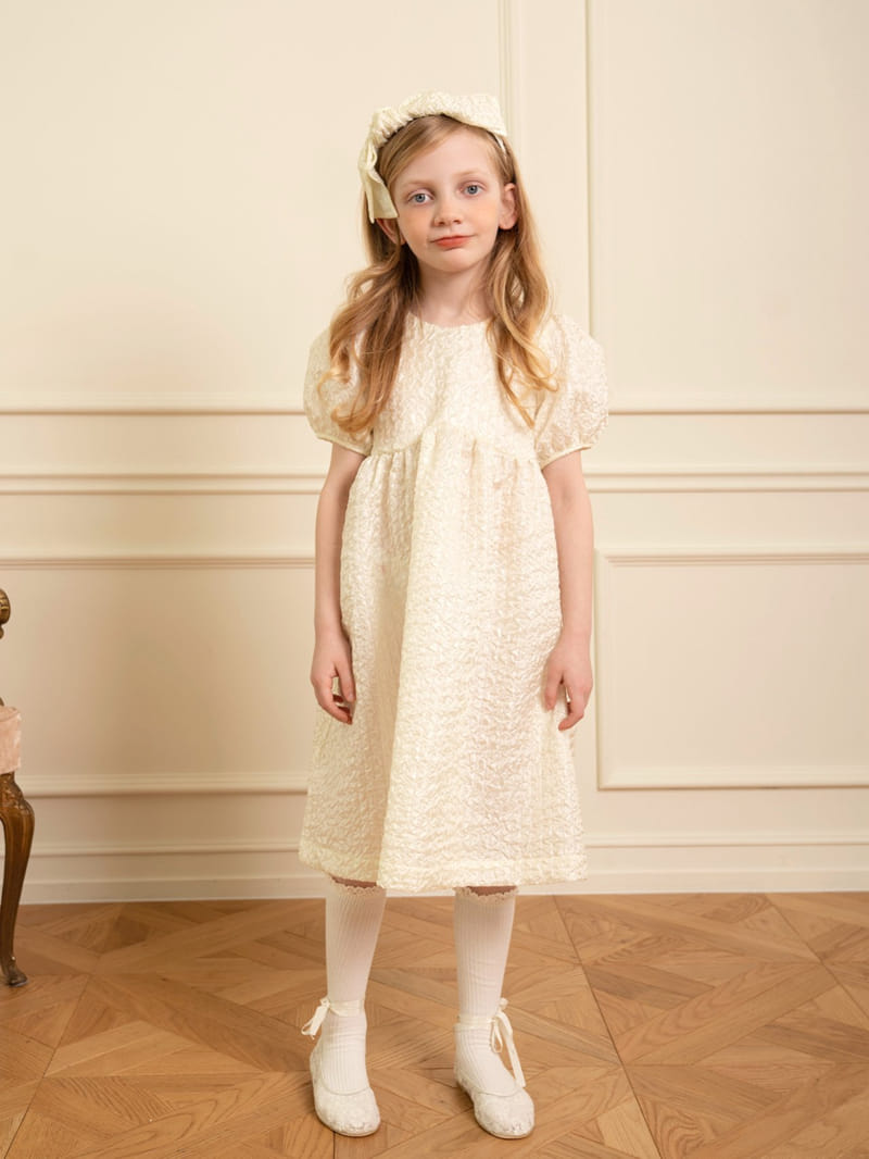 Le Bev - Korean Children Fashion - #magicofchildhood - Pure Jacquard One-Piece - 3