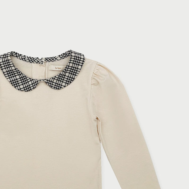 Le Bev - Korean Children Fashion - #magicofchildhood - Check Collar Tee - 5