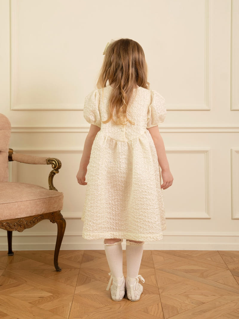 Le Bev - Korean Children Fashion - #magicofchildhood - Pure Jacquard One-Piece - 4