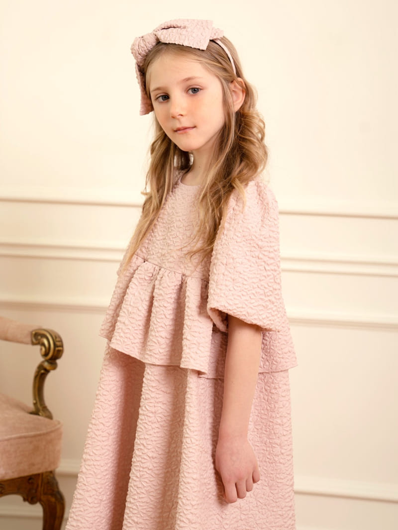 Le Bev - Korean Children Fashion - #minifashionista - Meli Jacquard One-Piece - 3