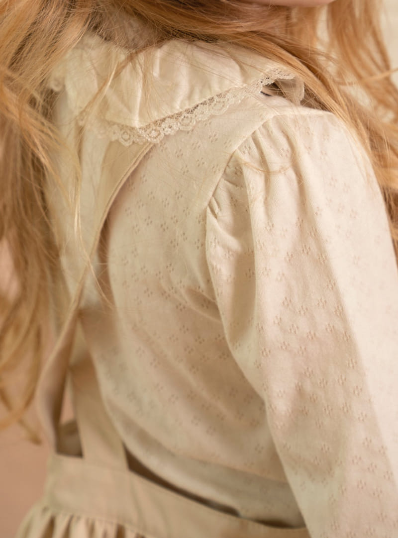 Le Bev - Korean Children Fashion - #minifashionista - Bella Lace Frill Tee - 5
