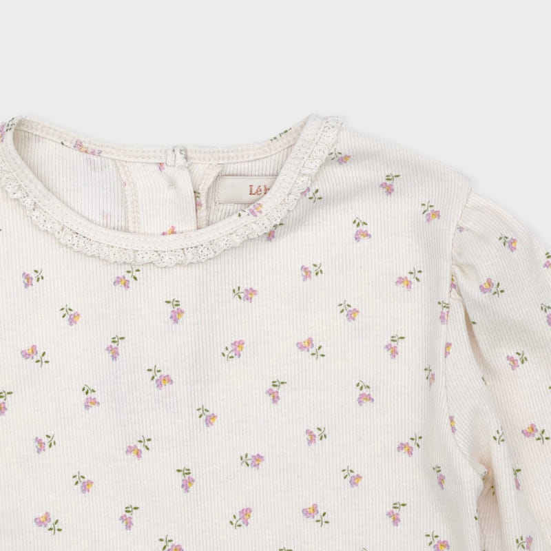 Le Bev - Korean Children Fashion - #toddlerclothing - Floral Lace Tee - 10