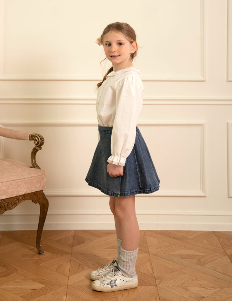 Le Bev - Korean Children Fashion - #toddlerclothing - Lace Point Shirt - 7