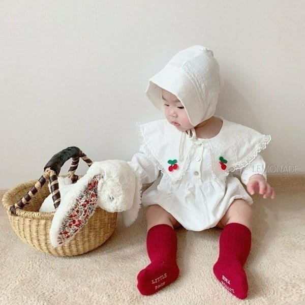 Lemonade - Korean Baby Fashion - #babylifestyle - Butterfly Cherry Body Suit Set