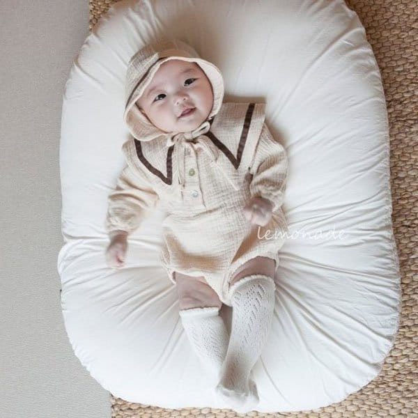 Lemonade - Korean Baby Fashion - #onlinebabyshop - Mocha Body Suit Set