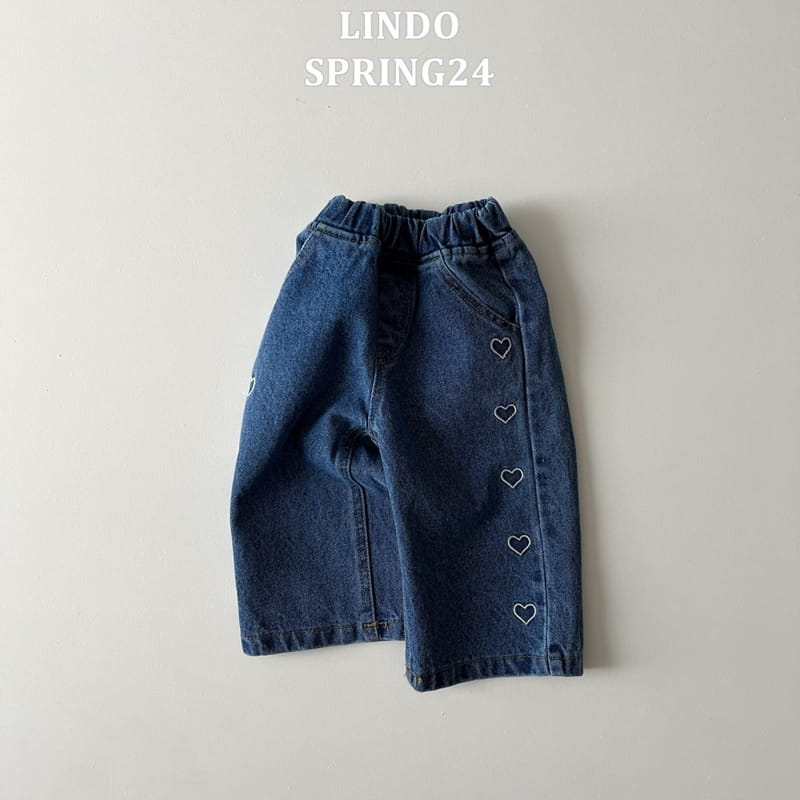Lindo - Korean Children Fashion - #kidzfashiontrend - Heart Dream Embroidery Denim - 4