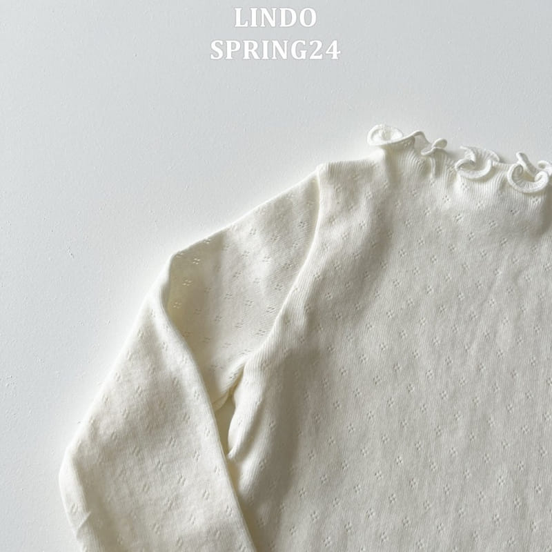 Lindo - Korean Children Fashion - #Kfashion4kids - Eyelet Terry Tee - 6