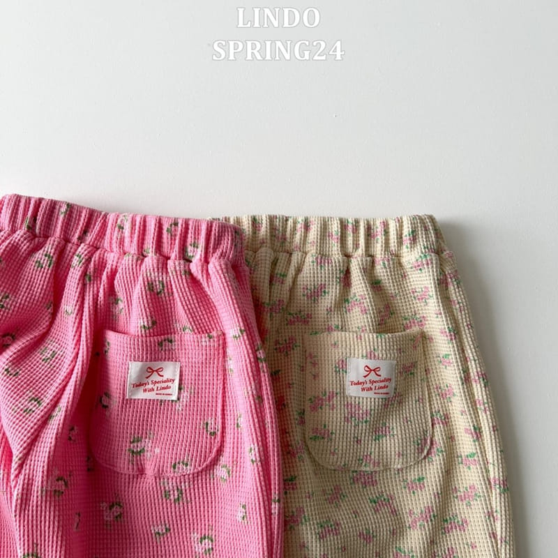 Lindo - Korean Children Fashion - #childofig - Floral Waffle Jogger - 6
