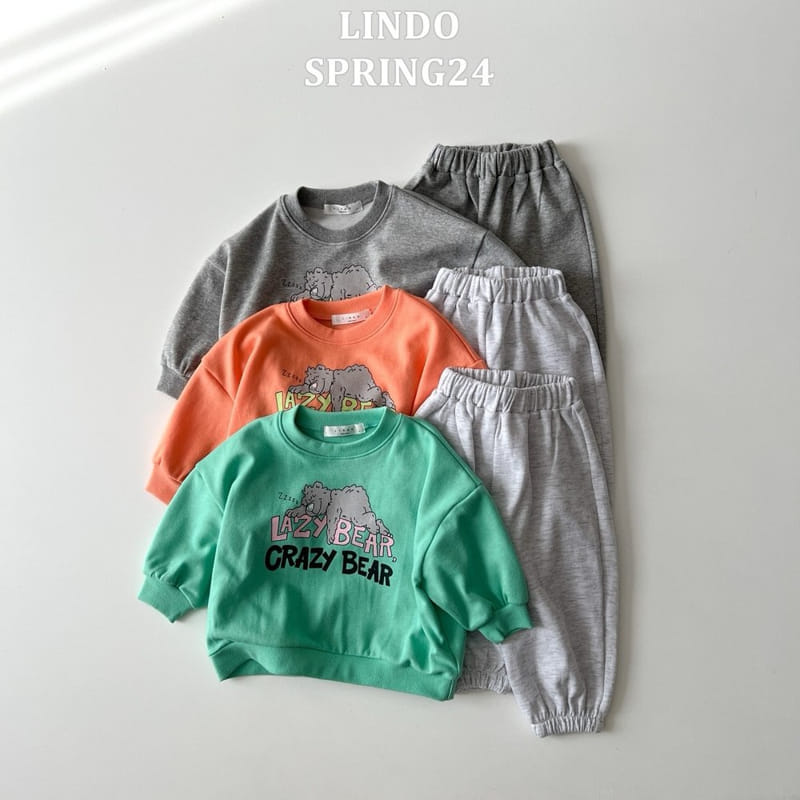 Lindo - Korean Children Fashion - #childofig - Cool Cool Bear Top Bottom Set
