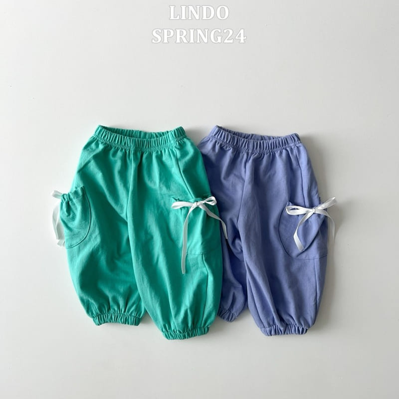Lindo - Korean Children Fashion - #kidzfashiontrend - Ribbon Pocket Jogger