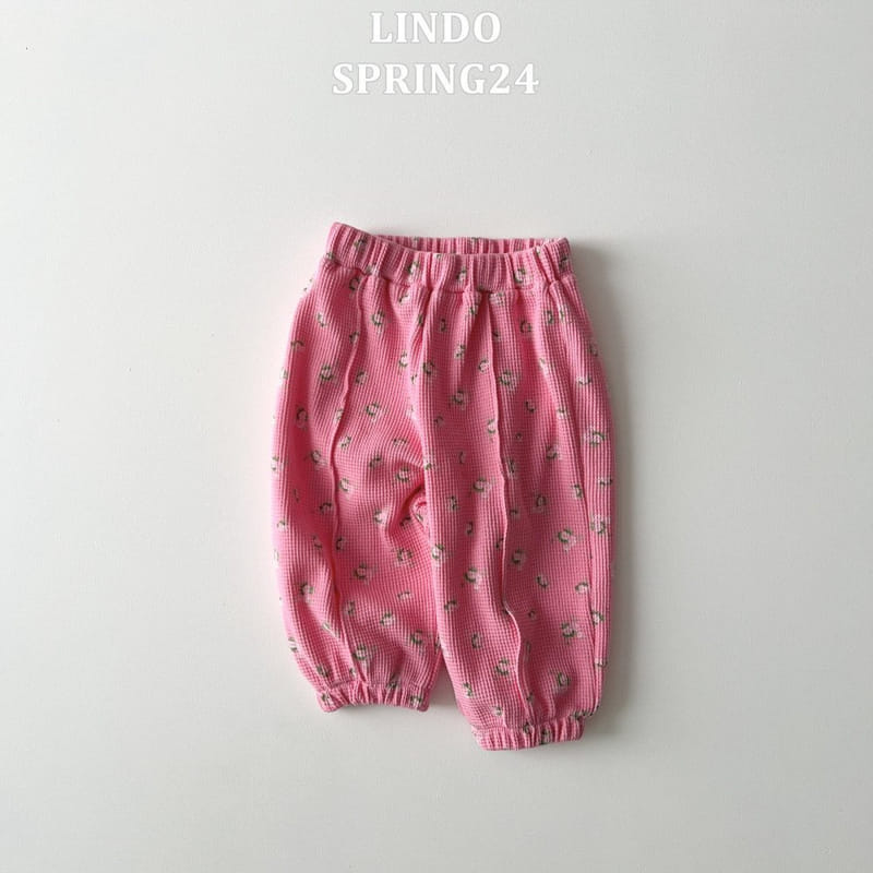Lindo - Korean Children Fashion - #minifashionista - Floral Waffle Jogger - 3
