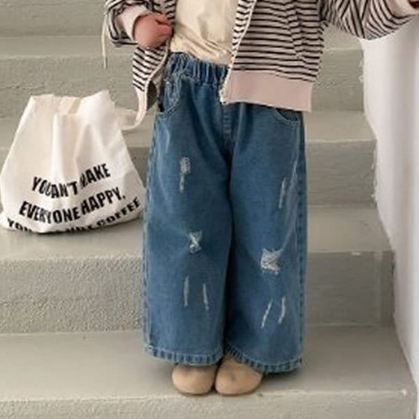 Little Rabbit - Korean Children Fashion - #childofig - Vintage Denim Pants