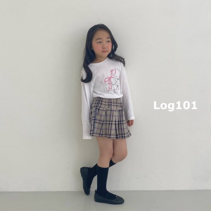 Log101 - Korean Children Fashion - #childofig - French Checker Wrinkle Skirt - 9