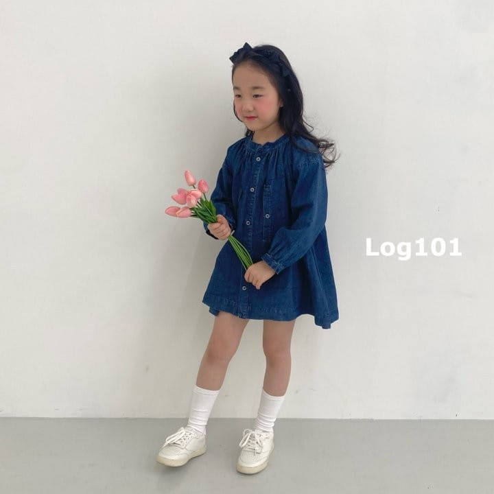 Log101 - Korean Children Fashion - #childofig - Cindy Denim One-Piece - 6