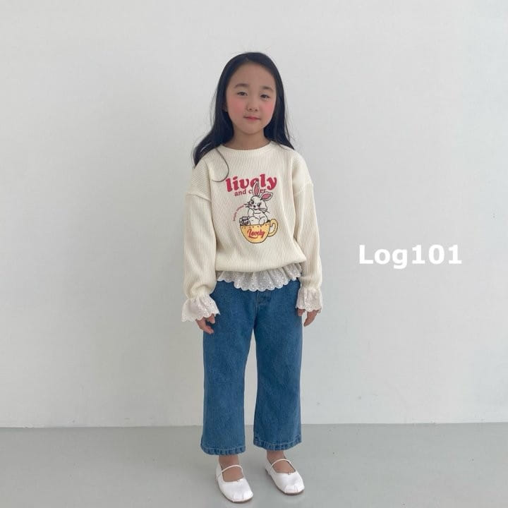 Log101 - Korean Children Fashion - #fashionkids - Any Log Denim Pants