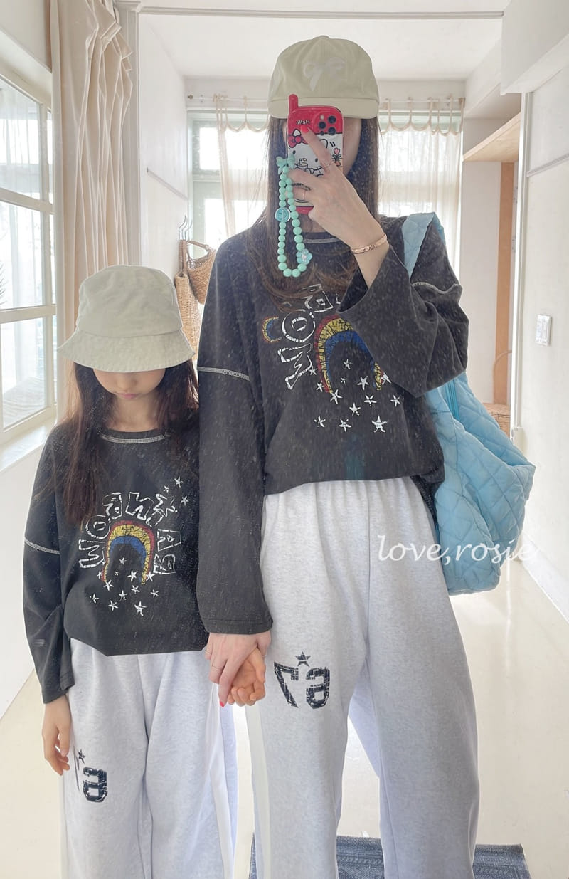 Love Rosie - Korean Children Fashion - #childrensboutique - Gai Lupa Rainbow Tee With Mom - 5
