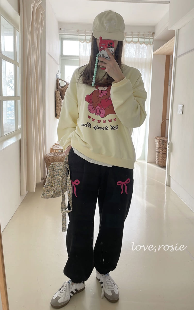 Love Rosie - Korean Children Fashion - #designkidswear - Doogi Bear Sweat Tee With Mom - 5