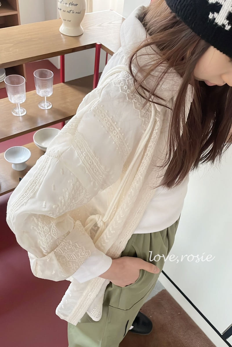 Love Rosie - Korean Children Fashion - #fashionkids - Vintage Lace Blouse With Mom - 6