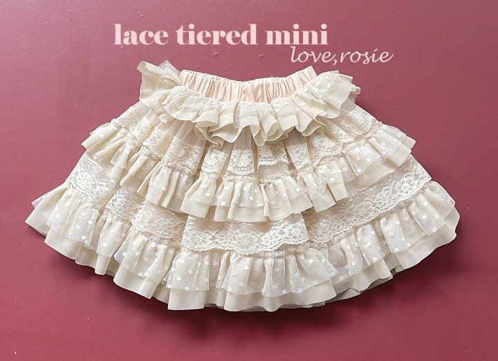Love Rosie - Korean Children Fashion - #kidsstore - Lace Kan Kan Skirt