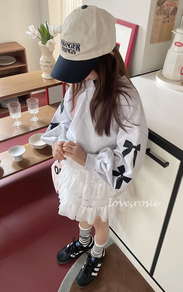Love Rosie - Korean Children Fashion - #littlefashionista - Ribbon Paint Reversal Sweatshirt With Mom