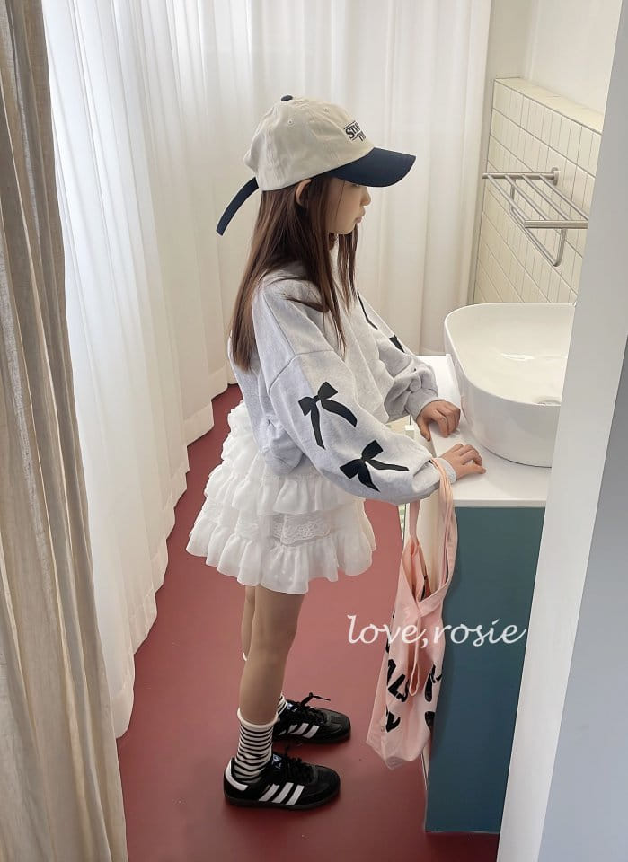 Love Rosie - Korean Children Fashion - #magicofchildhood - Ribbon Paint Reversal Sweatshirt With Mom - 2