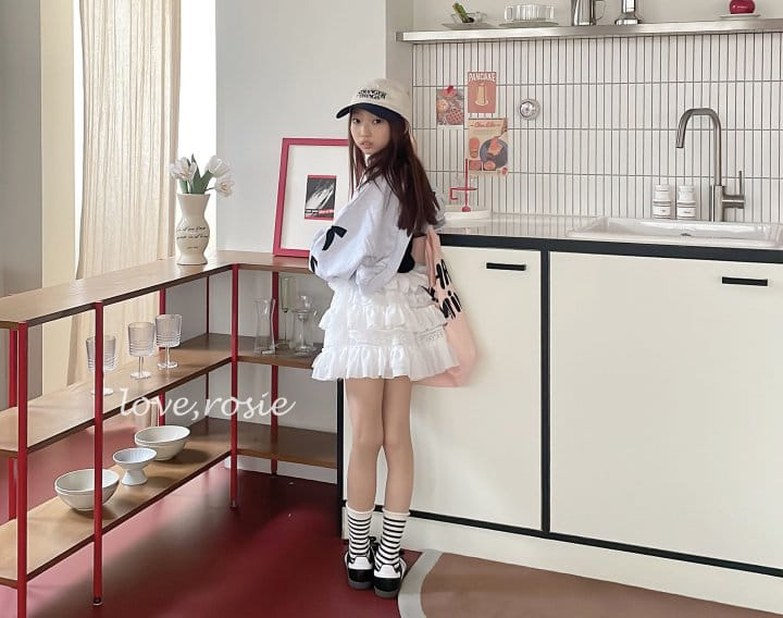 Love Rosie - Korean Children Fashion - #minifashionista - Ribbon Paint Reversal Sweatshirt With Mom - 3