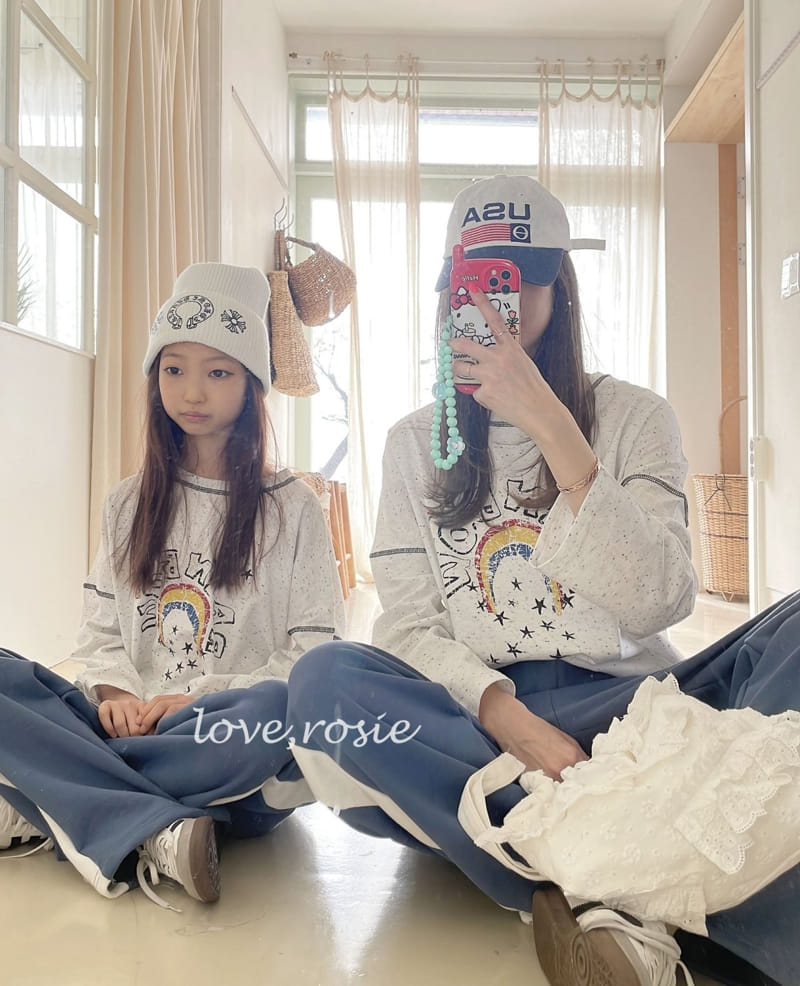 Love Rosie - Korean Children Fashion - #todddlerfashion - Gai Lupa Rainbow Tee With Mom