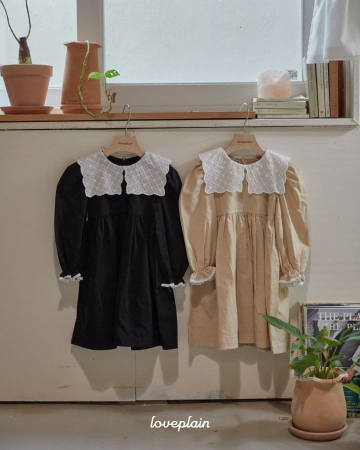 Loveplain - Korean Children Fashion - #Kfashion4kids - Ari Collar One-Piece