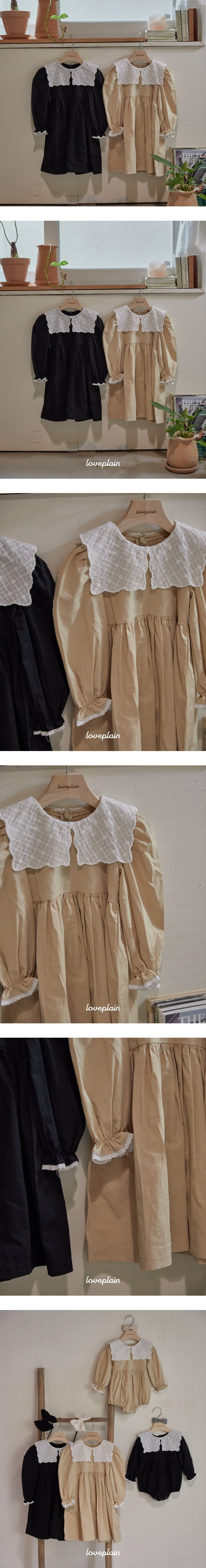 Loveplain - Korean Children Fashion - #littlefashionista - Ari Collar One-Piece - 2