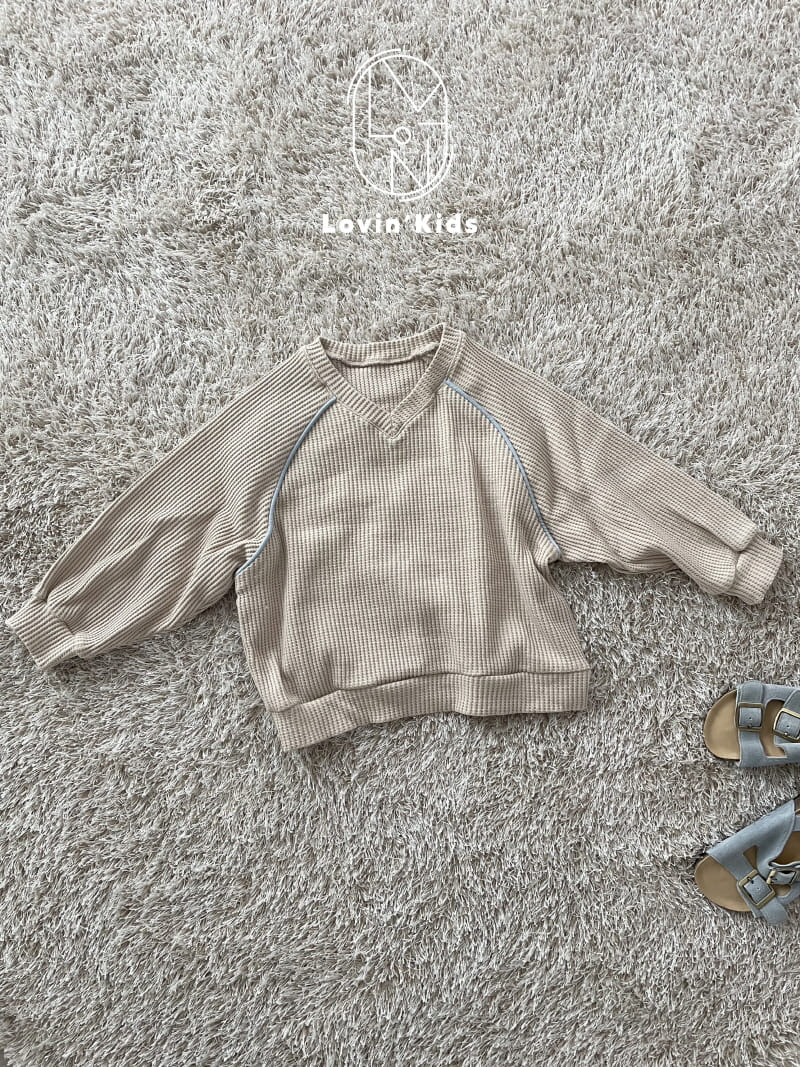 Lovin - Korean Children Fashion - #Kfashion4kids - V Waffle Tee - 6