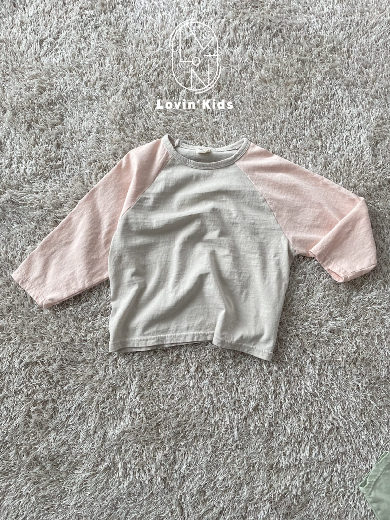Lovin - Korean Children Fashion - #childrensboutique - Raglan Color Tee - 10