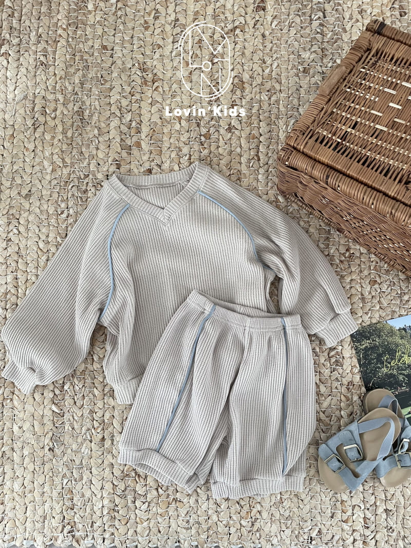 Lovin - Korean Children Fashion - #discoveringself - V Waffle Tee