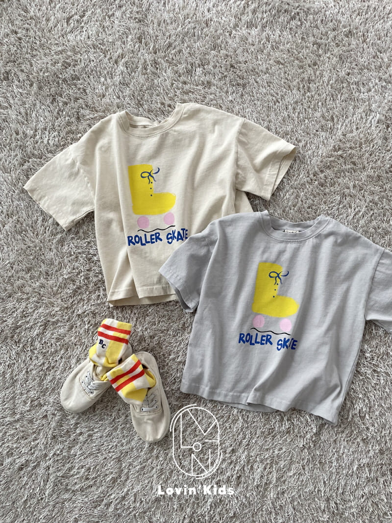 Lovin - Korean Children Fashion - #kidsshorts - Roller Tee