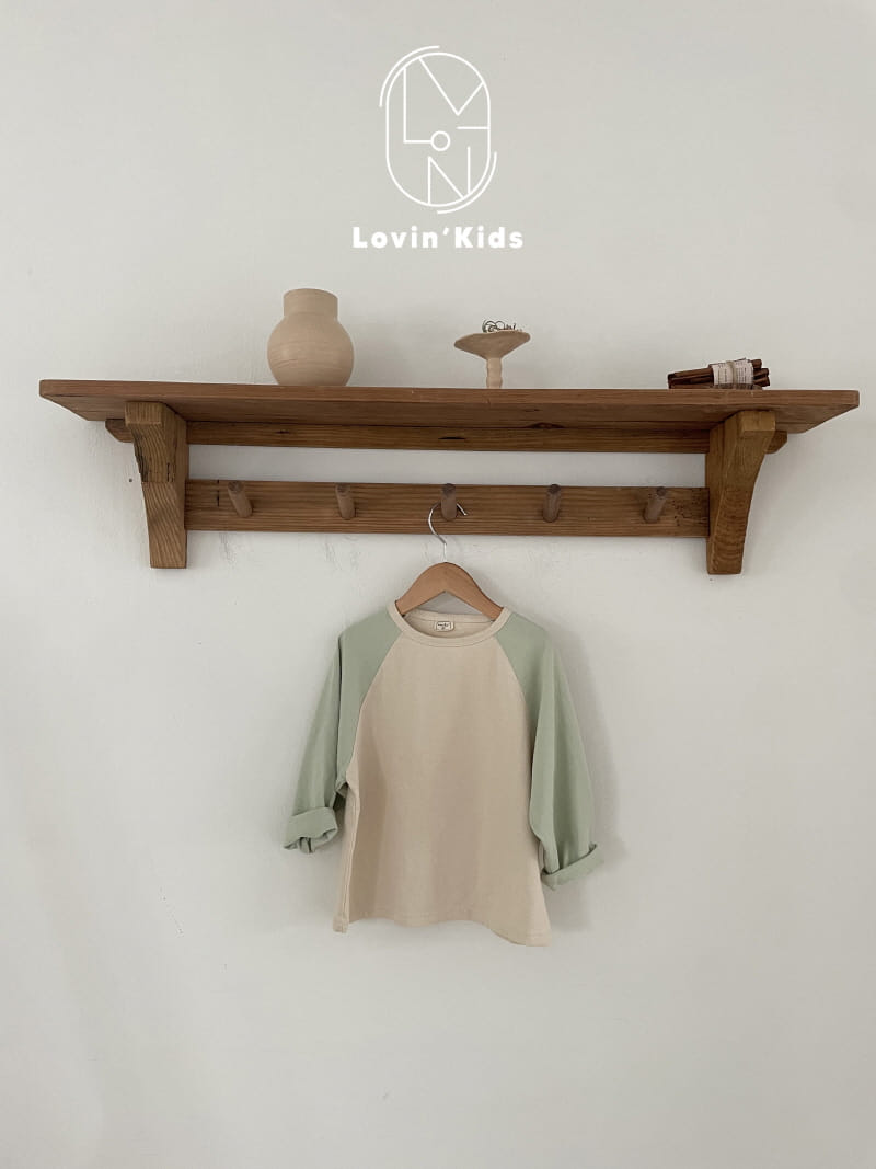 Lovin - Korean Children Fashion - #kidzfashiontrend - Raglan Color Tee - 2