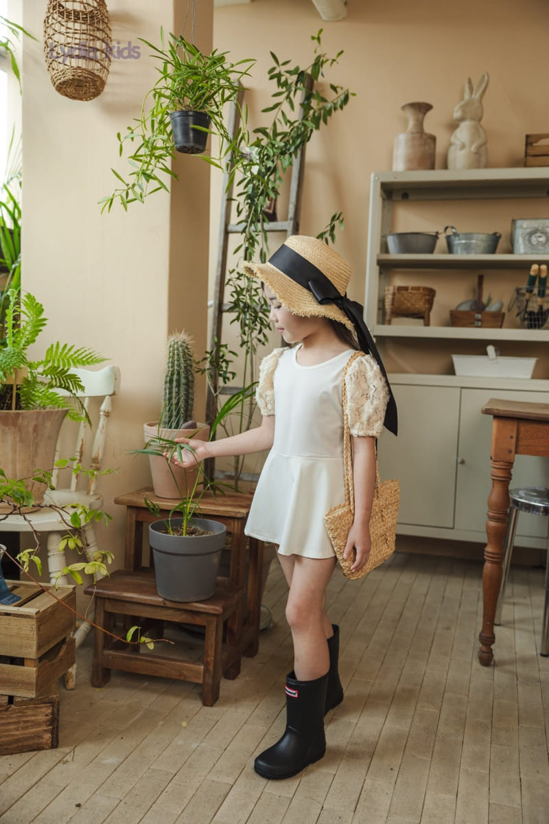 Lydia - Korean Children Fashion - #stylishchildhood - Lace Swimsuit - 2