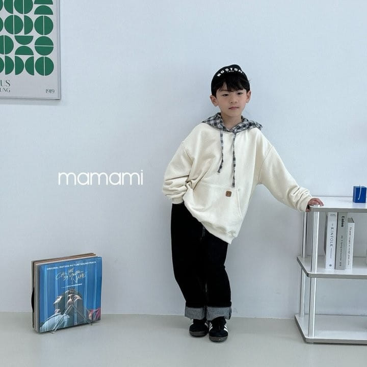 Mamami - Korean Children Fashion - #childrensboutique - Check Hoody - 8