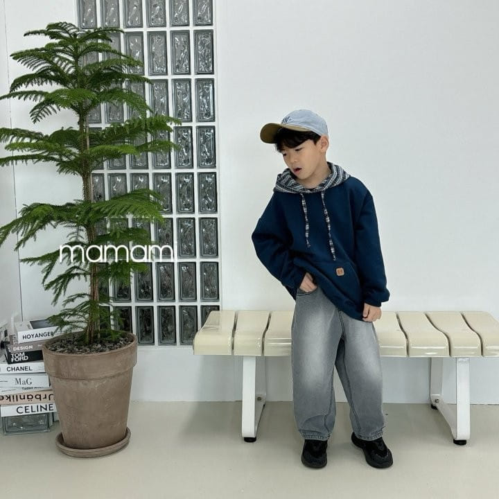 Mamami - Korean Children Fashion - #discoveringself - Check Hoody - 10