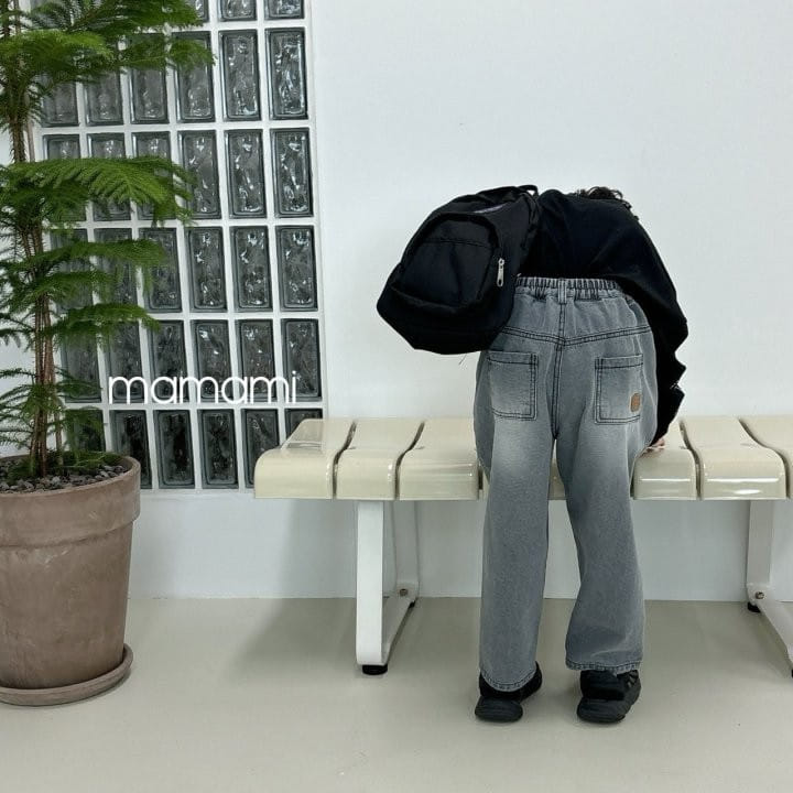 Mamami - Korean Children Fashion - #kidzfashiontrend - Brush Denim Pants - 5