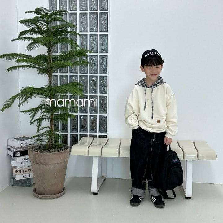Mamami - Korean Children Fashion - #magicofchildhood - Check Hoody