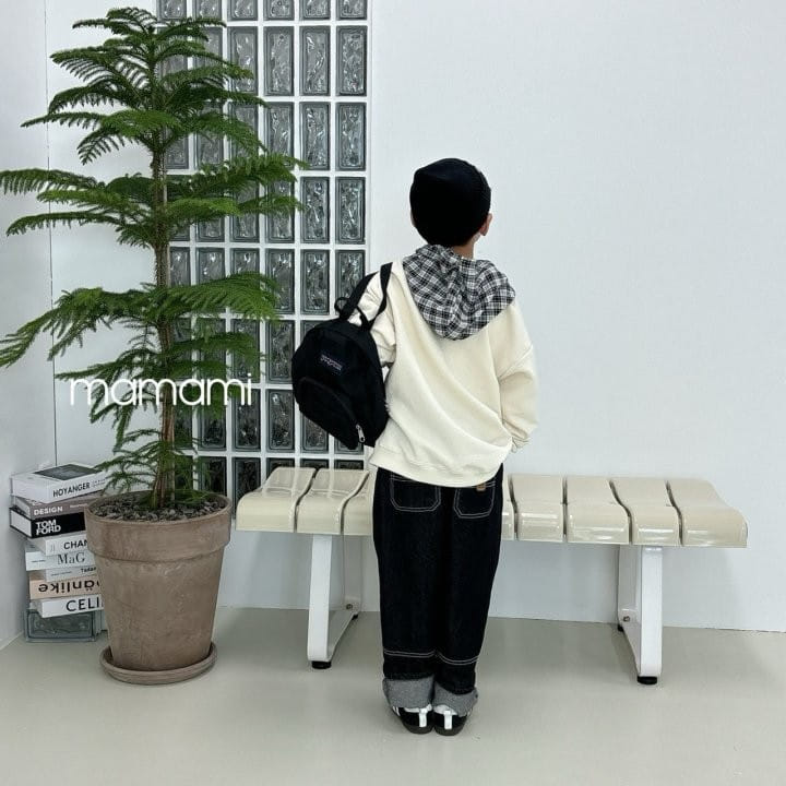 Mamami - Korean Children Fashion - #minifashionista - Check Hoody - 2