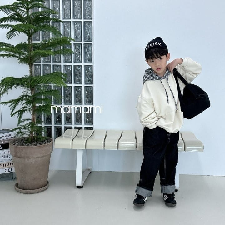 Mamami - Korean Children Fashion - #stylishchildhood - Check Hoody - 6