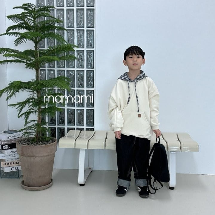 Mamami - Korean Children Fashion - #toddlerclothing - Check Hoody - 5