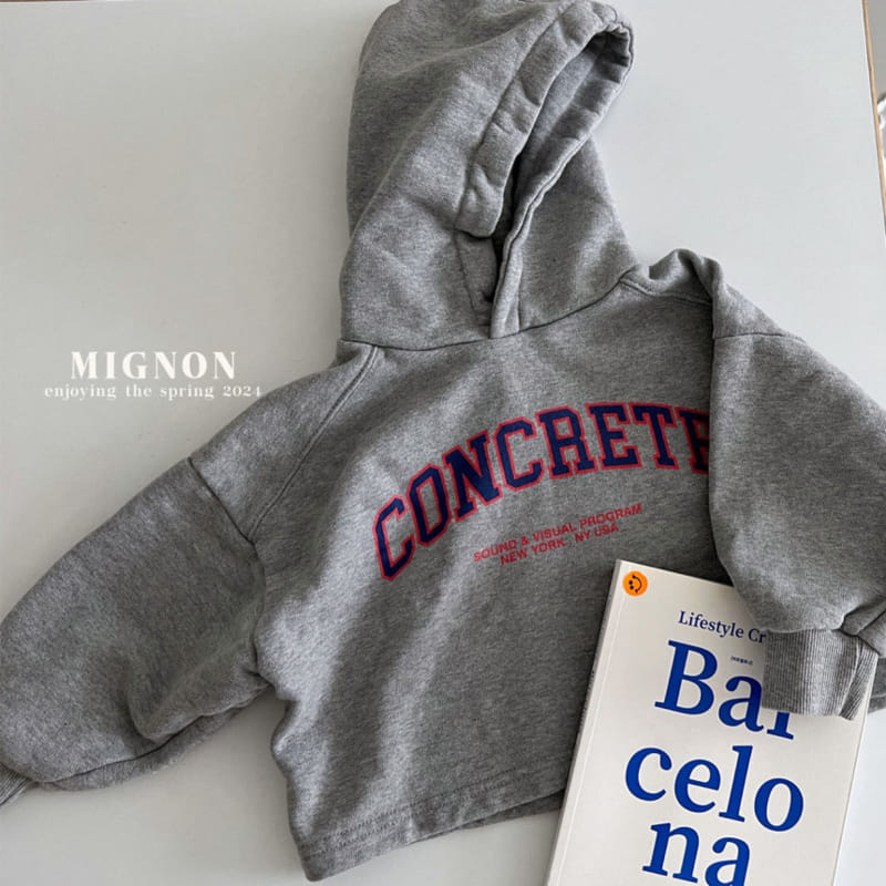 Mignon - Korean Children Fashion - #Kfashion4kids - Lettering Crop Hoody - 3