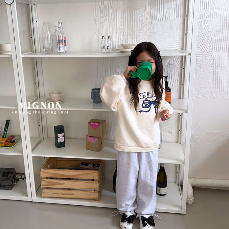 Mignon - Korean Children Fashion - #childrensboutique - Ribbon Sweatshirt - 10