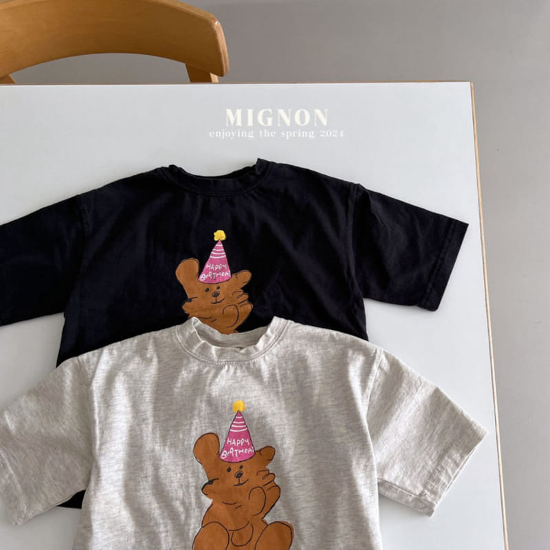Mignon - Korean Children Fashion - #prettylittlegirls - Birthday Tee - 3