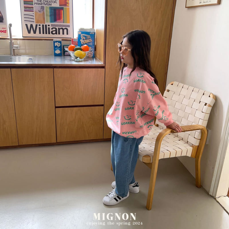 Mignon - Korean Children Fashion - #todddlerfashion - Face Sweatshirt - 5